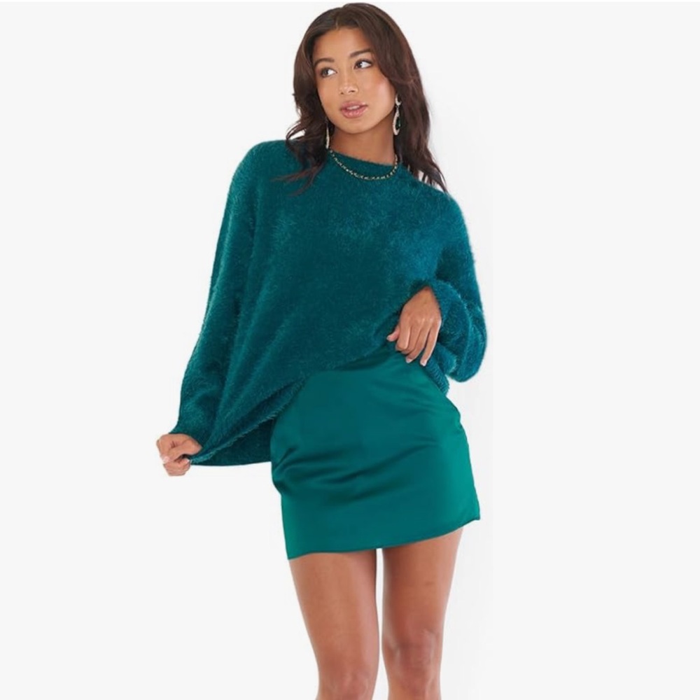 Show Me Your Mumu Women's Feel Good Emerald Knit Sweater